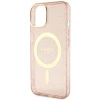 Чохол Guess Glitter Gold для iPhone 14 Plus Pink with MagSafe (GUHMP14MHCMCGP)