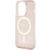 Чохол Guess Glitter Gold для iPhone 14 Pro Pink with MagSafe (GUHMP14LHCMCGP)