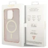 Чохол Guess Glitter Gold для iPhone 14 Pro Max Pink with MagSafe (GUHMP14XHCMCGP)