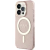 Чохол Guess Glitter Gold для iPhone 14 Pro Max Pink with MagSafe (GUHMP14XHCMCGP)