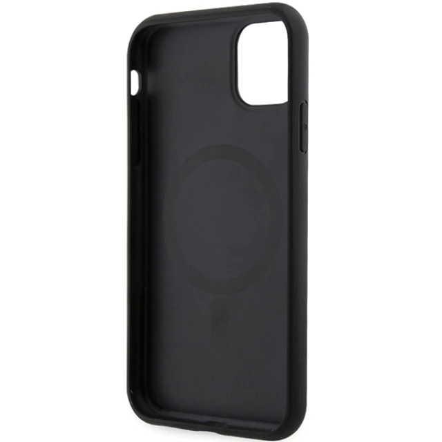 Чохол Guess G Cube Stripes для iPhone 11 | XR Black with MagSafe (GUHMN61HGCFSEK)