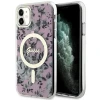 Чохол Guess Flower для iPhone 11 | XR Pink with MagSafe (GUHMN61HCFWSP)