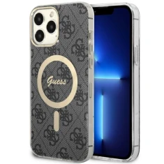 Чохол Guess 4G для iPhone 13 Pro Max Black with MagSafe (GUHMP13XH4STK)