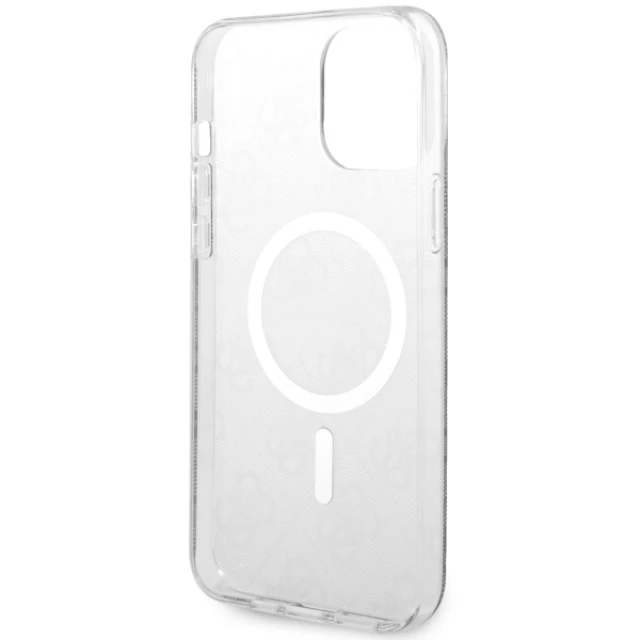 Чохол Guess 4G для iPhone 13 Pro Max Black with MagSafe (GUHMP13XH4STK)