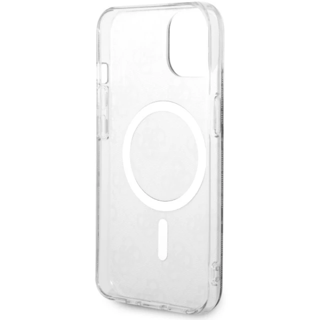 Чохол Guess 4G для iPhone 14 | 13 Black with MagSafe (GUHMP14SH4STK)