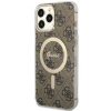 Чохол Guess 4G для iPhone 13 Pro Max Brown with MagSafe (GUHMP13XH4STW)