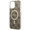 Чохол Guess 4G для iPhone 13 Pro Max Brown with MagSafe (GUHMP13XH4STW)