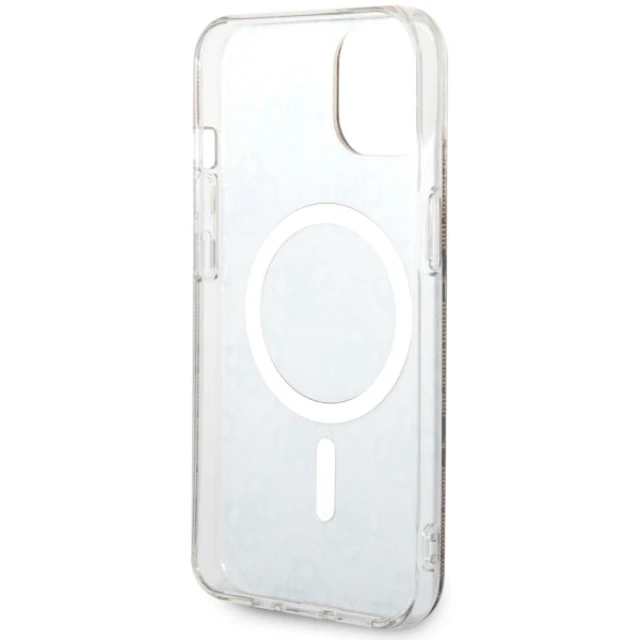 Чохол Guess 4G для iPhone 14 | 13 Brown with MagSafe (GUHMP14SH4STW)