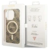 Чохол Guess 4G для iPhone 14 Pro Brown with MagSafe (GUHMP14LH4STW)