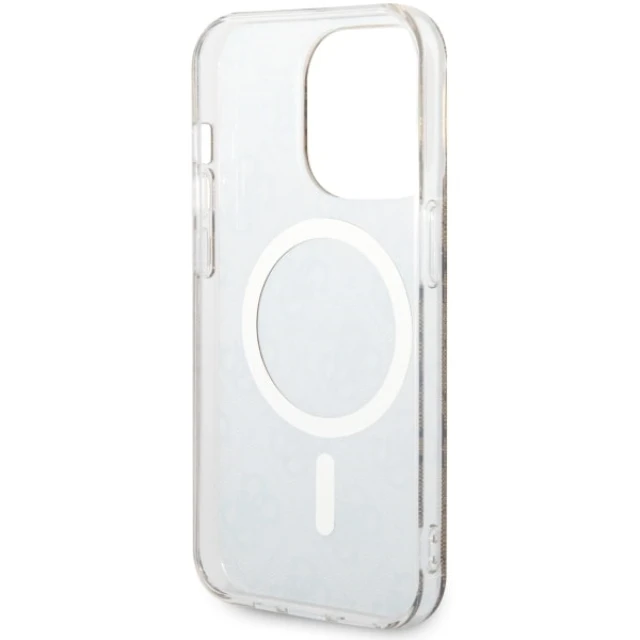 Чохол Guess 4G для iPhone 14 Pro Brown with MagSafe (GUHMP14LH4STW)