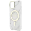 Чехол Guess Marble для iPhone 14 Plus White with MagSafe (GUHMP14SPCUMAH)