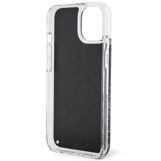 Чехол Guess Liquid Glitter Marble для iPhone 14 | 13 Black (GUHCP14SLCSGSGK)