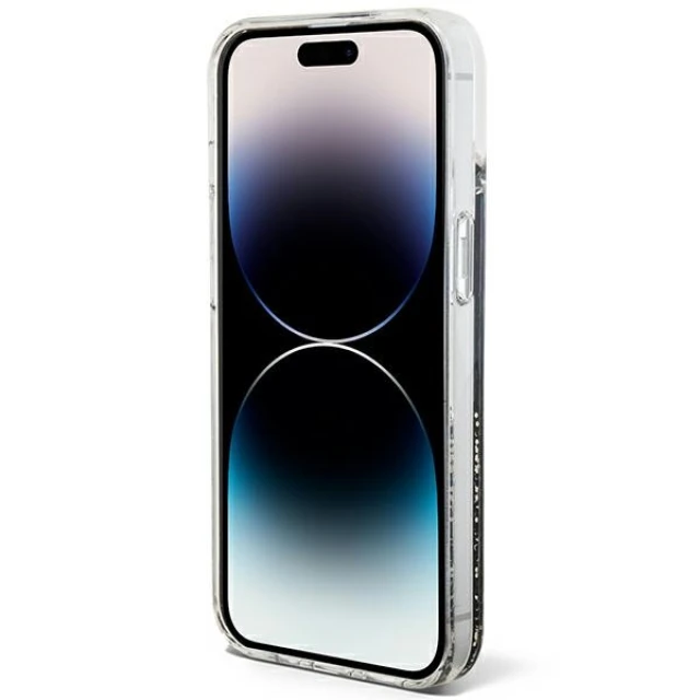 Чехол Guess Liquid Glitter Marble для iPhone 14 | 13 Black (GUHCP14SLCSGSGK)
