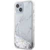 Чохол Guess Liquid Glitter Marble для iPhone 14 | 13 White (GUHCP14XLCSGSGK)