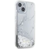 Чохол Guess Liquid Glitter Marble для iPhone 14 | 13 White (GUHCP14XLCSGSGK)