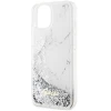 Чохол Guess Liquid Glitter Marble для iPhone 14 | 13 White (GUHCP14XLCSGSGK)
