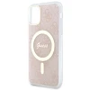 Чехол Guess 4G для iPhone 11 Pink with MagSafe (GUHMN61H4STP)