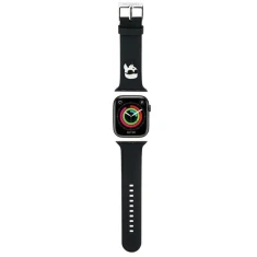 Ремінець Karl Lagerfeld 3D Rubber Karl Head для Apple Watch 42 (10 series) | 41 | 40 | 38 mm Black (KLAWMSLKNK)