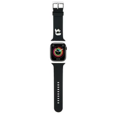 Ремінець Karl Lagerfeld 3D Rubber Karl Head для Apple Watch 49 | 46 | 45 | 44 | 42 mm (1-3 series) Black (KLAWLSLKNK)