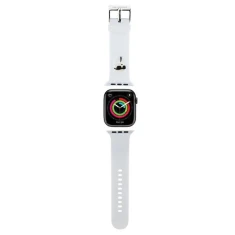 Ремінець Karl Lagerfeld 3D Rubber Karl Head для Apple Watch 42 (10 series) | 41 | 40 | 38 mm White (KLAWMSLKNH)