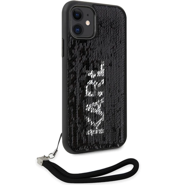 Чохол Karl Lagerfeld Sequins Cord для iPhone 11 | XR Silver (KLHCN61PSQRKS)