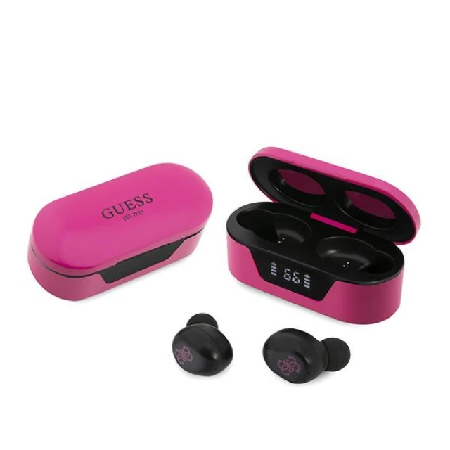 Бездротові навушники Guess Classic Logo TWS Magenta (GUTWST31EM)
