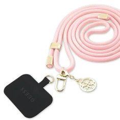 Шнурок для чехла Guess Nylon 4G Metal Charm Pink (GUOUCNMG4EP)