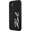 Чохол Karl Lagerfeld Silicone Signature для iPhone 11 | XR Black (KLHCN61SKSVGK)