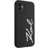 Чохол Karl Lagerfeld Silicone Signature для iPhone 11 | XR Black (KLHCN61SKSVGK)