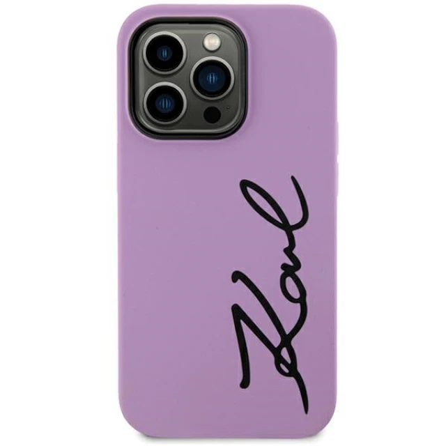 Чохол Karl Lagerfeld Silicone Signature для iPhone 11 | XR Purple (KLHCN61SKSVGU)