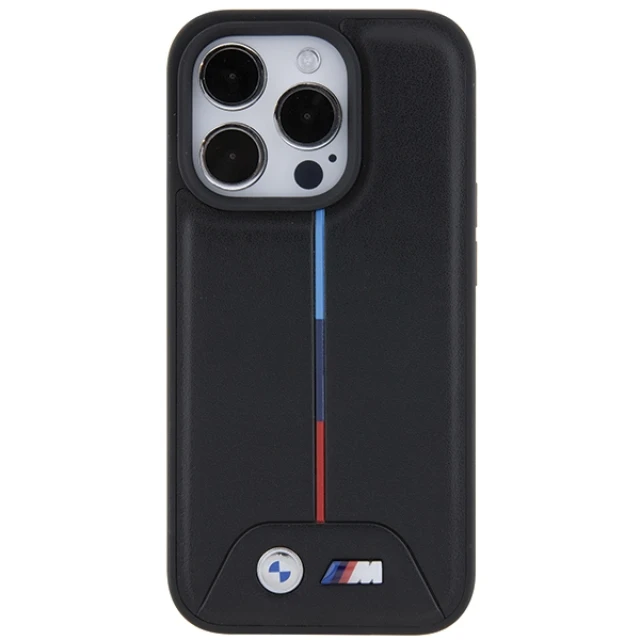 Чохол BMW Quilted Tricolor для iPhone 15 Pro Black (BMHCP15L22PVTK)