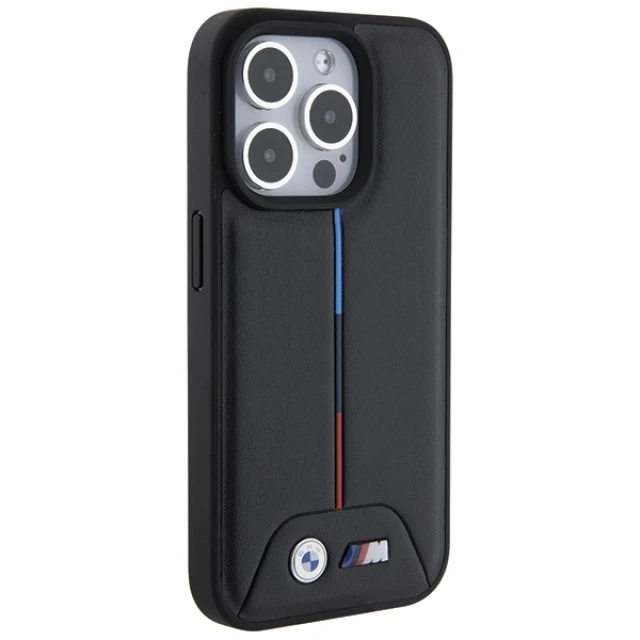 Чохол BMW Quilted Tricolor для iPhone 15 Pro Black (BMHCP15L22PVTK)