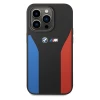Чохол BMW Silicone Blue and Red Stripes M Collection для iPhone 15 Pro Max Black (BMHCP15X22SCSK)