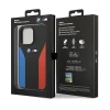 Чохол BMW Silicone Blue and Red Stripes M Collection для iPhone 15 Pro Max Black (BMHCP15X22SCSK)