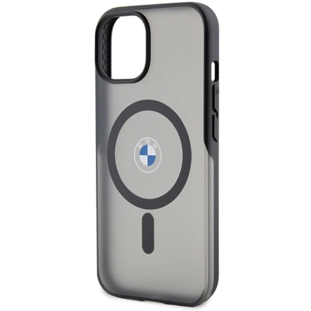 Чохол BMW IML Signature для iPhone 15 Black with MagSafe(BMHMP15SDSLK)
