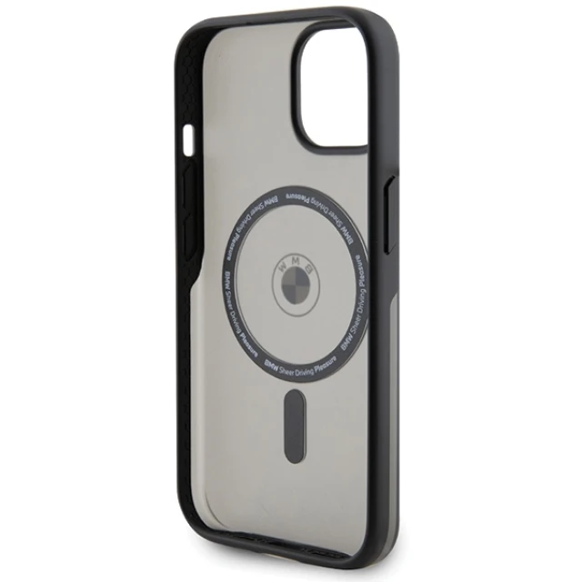 Чохол BMW IML Signature для iPhone 15 Black with MagSafe(BMHMP15SDSLK)