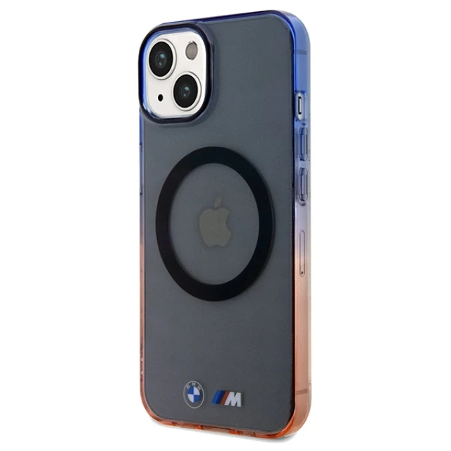 Чохол BMW Gradient Bumper для iPhone 15 Plus | 14 Plus Grey with MagSafe (BMHMP15MHTGE)