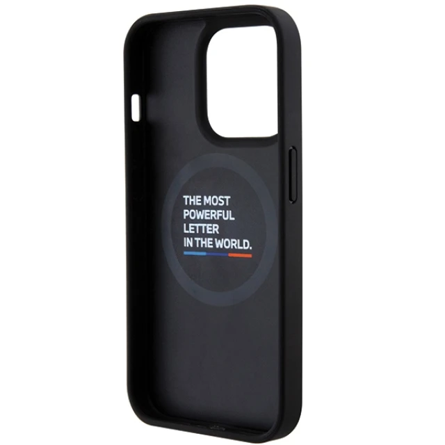 Чохол BMW Quilted Tricolor для iPhone 15 Pro Black with MagSafe (BMHMP15L22PVTK)