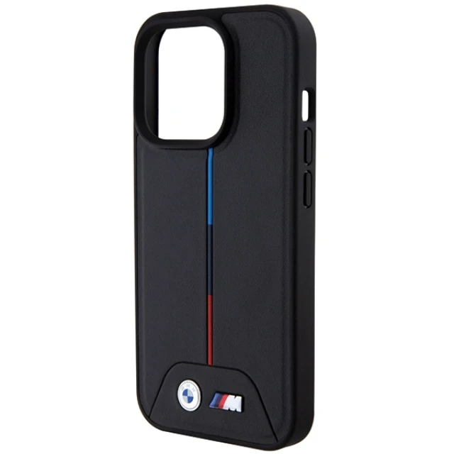 Чохол BMW Quilted Tricolor для iPhone 15 Pro Black with MagSafe (BMHMP15L22PVTK)
