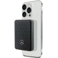 Портативний зарядний пристрій Mercedes Stars Pattern 3000mAh 5W Black with MagSafe (MEPB3KMESTK)