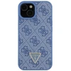 Чохол Guess Leather 4G Triangle Strass для iPhone 15 Blue (GUHCP15SP4TDPB)