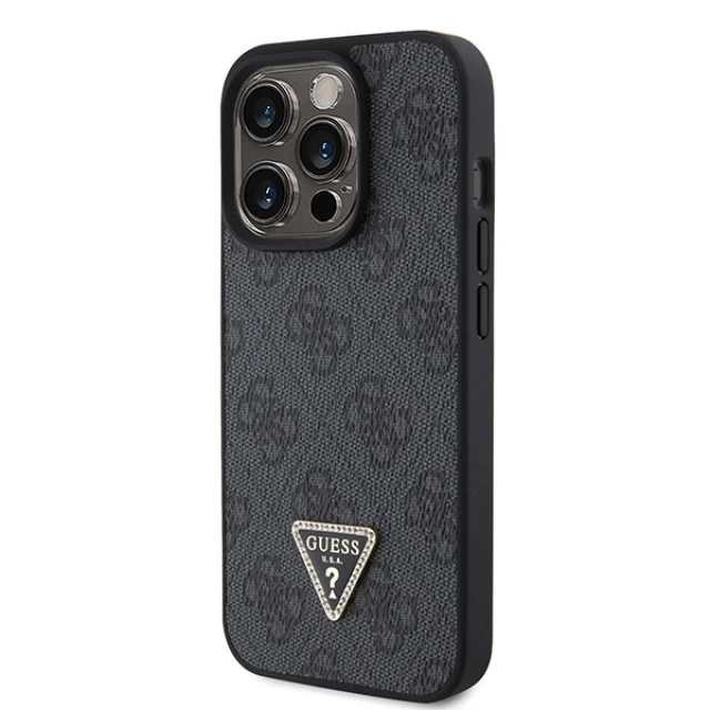 Чохол Guess Crossbody 4G Metal Logo для iPhone 15 Pro Black (GUHCP15LP4TDSCPK)