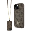 Чохол Guess Crossbody 4G Metal Logo для iPhone 15 Plus Brown (GUHCP15MP4TDSCPW)