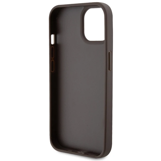 Чохол Guess Crossbody 4G Metal Logo для iPhone 15 Plus Brown (GUHCP15MP4TDSCPW)