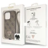 Чохол Guess Crossbody 4G Metal Logo для iPhone 15 Pro Brown (GUHCP15LP4TDSCPW)