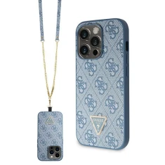 Чохол Guess Crossbody 4G Metal Logo для iPhone 14 Pro Max Blue (GUHCP14XP4TDSCPB)