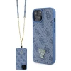 Чохол Guess Crossbody 4G Metal Logo для iPhone 15 Blue (GUHCP15SP4TDSCPB)