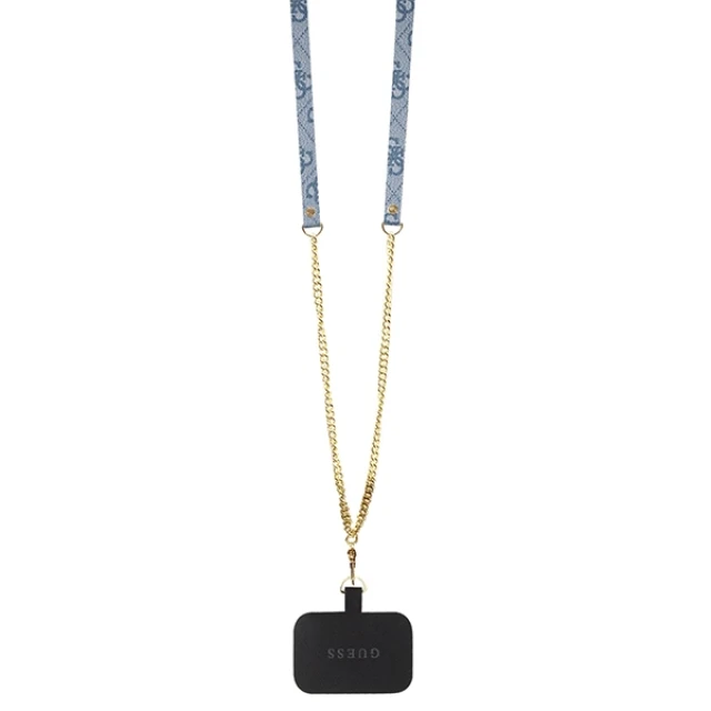 Чохол Guess Crossbody 4G Metal Logo для iPhone 15 Blue (GUHCP15SP4TDSCPB)