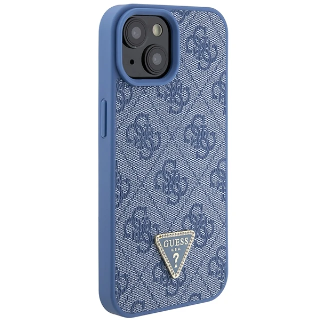 Чохол Guess Crossbody 4G Metal Logo для iPhone 15 Blue (GUHCP15SP4TDSCPB)