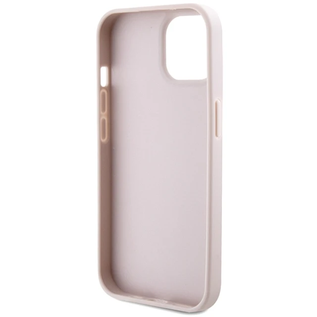 Чохол Guess Crossbody 4G Metal Logo для iPhone 15 Plus Pink (GUHCP15MP4TDSCPP)